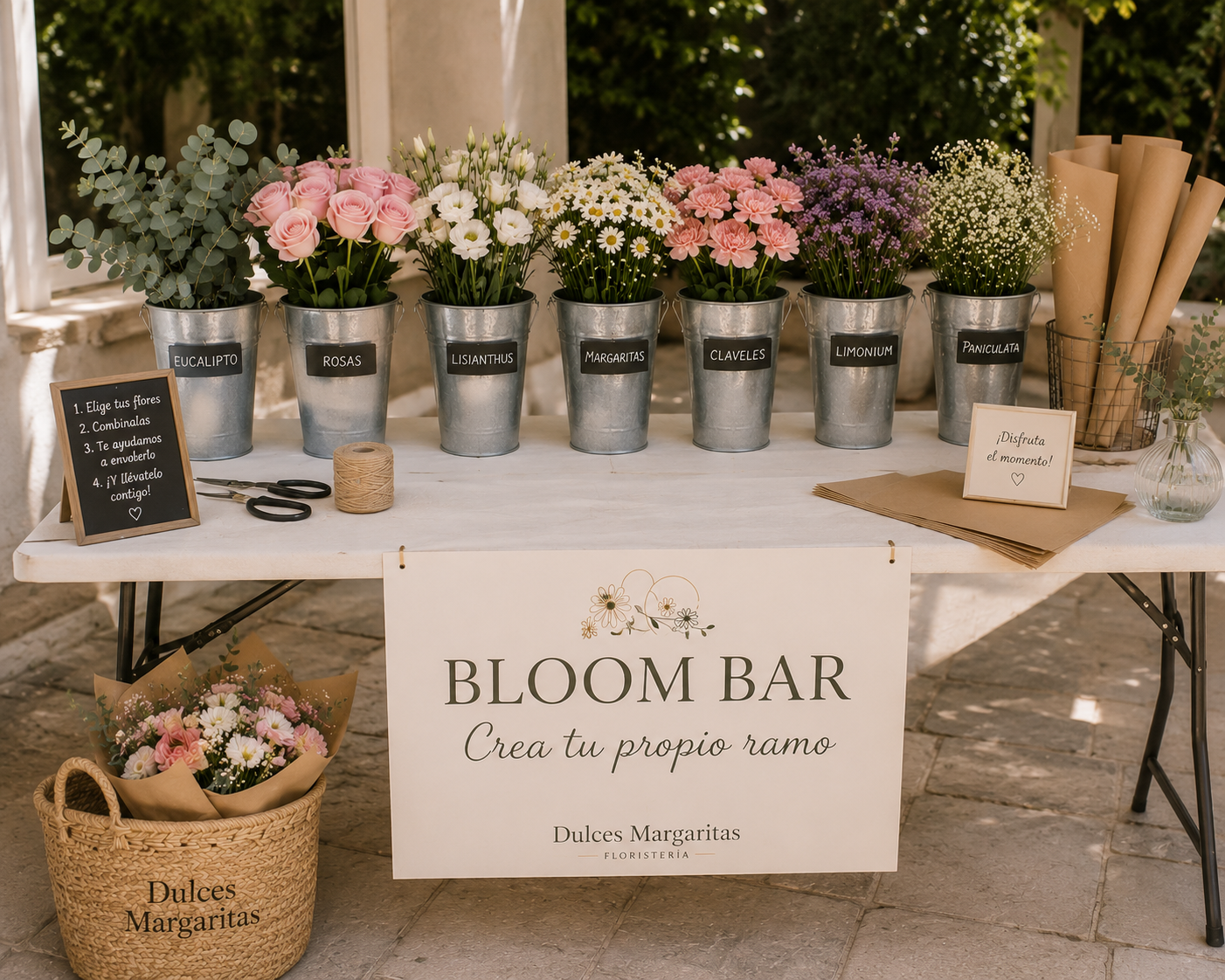 Bloom Bar de Dulces Margaritas para bodas y eventos