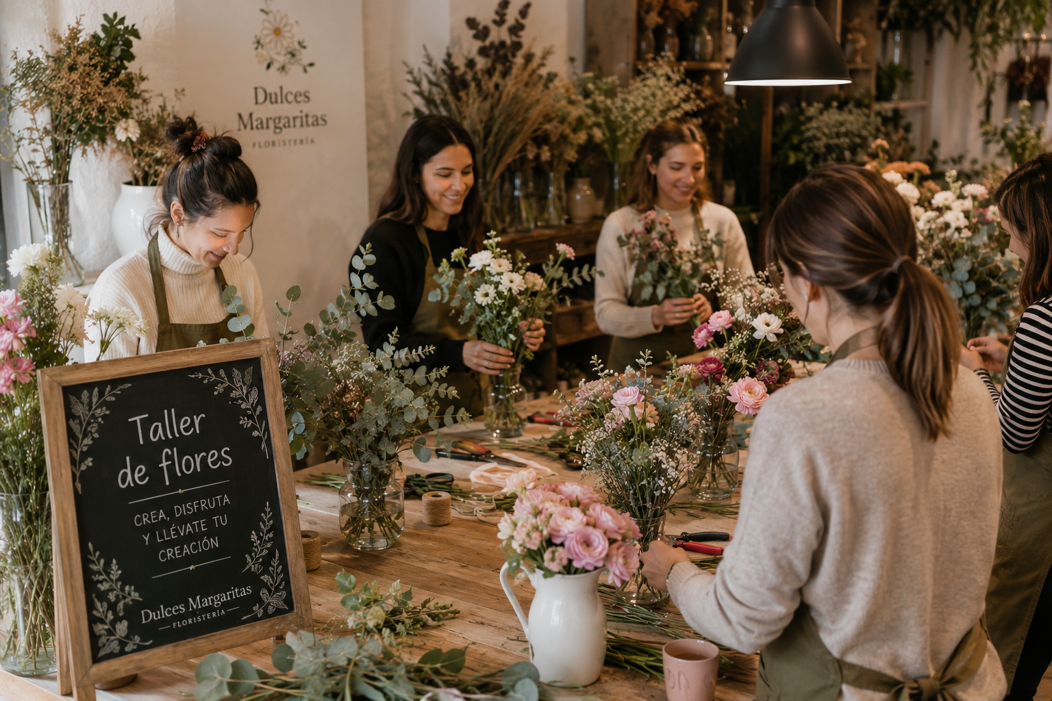 Taller floral de Dulces Margaritas