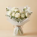 Ramo Aire con flores blancas y eucalipto