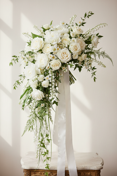 Ramo de novia de alta floristería estilo francés